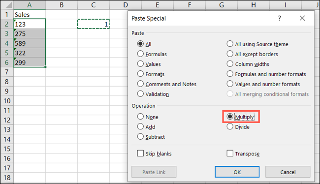 pastespecialmultiply-exceltexttonumbers