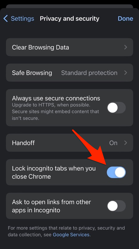 lock_incognito_tabs_option_on_chrome_iphone