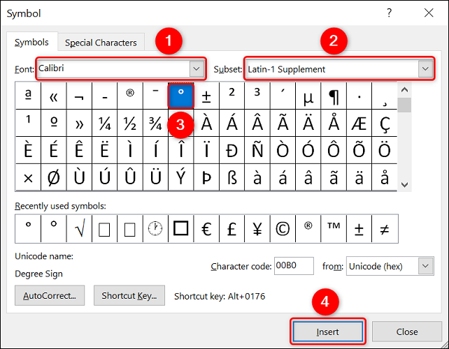 3-insert-degree-symbol-word