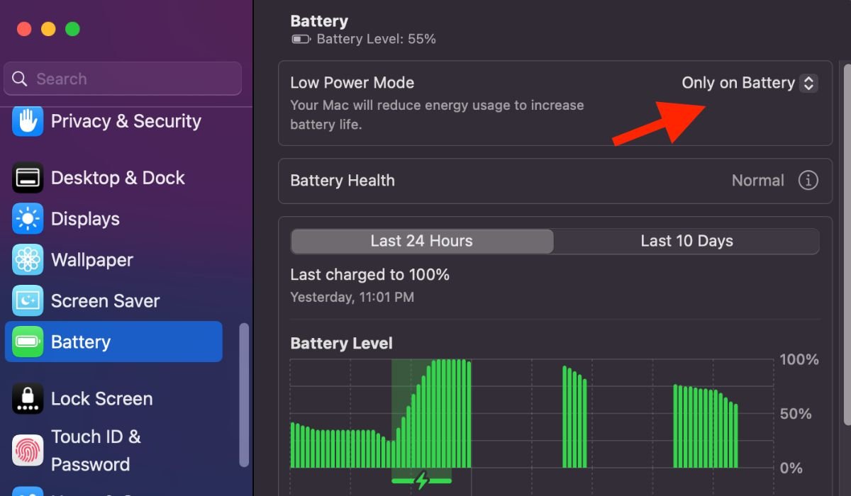 option-next-to-low-power-mode