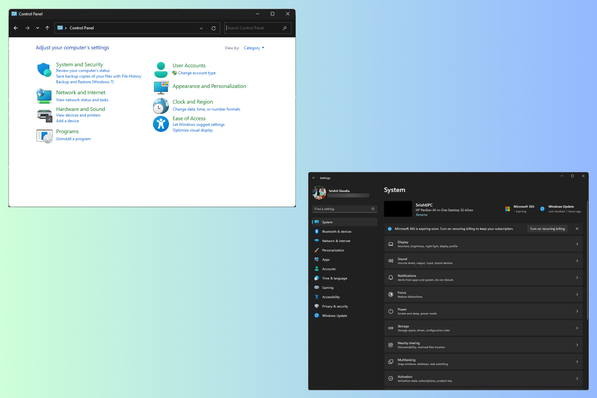 control-panel-vs-settings-windows-11