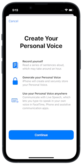 personal-voice-ios-17-feature