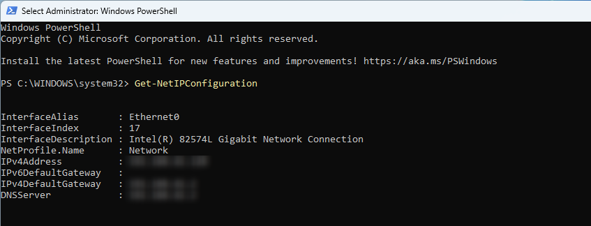 powershell-getnetipconfiguration