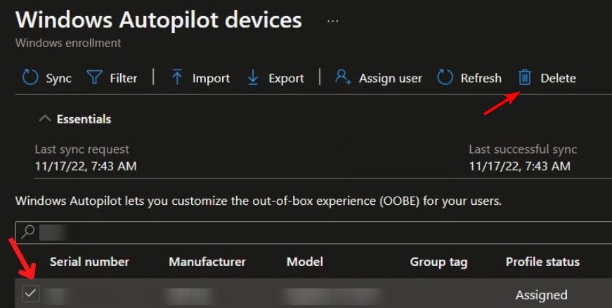 delete-enrrolled-device